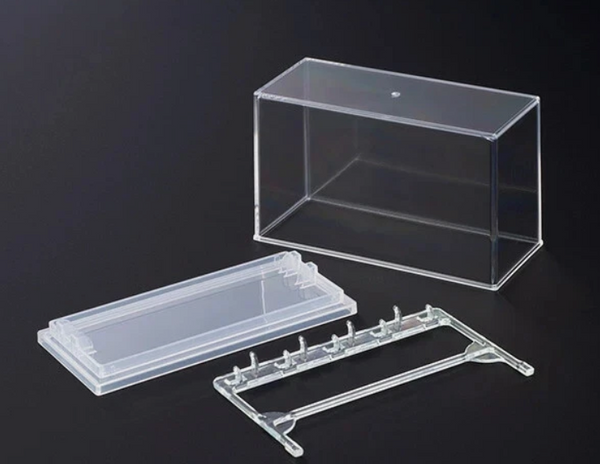 Charm capsule toy key chain Mini display case made in japan for gacha gasha