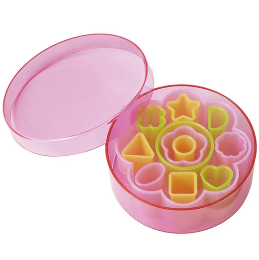 TORUNE Lunch Box Bento Deco Ham Cheese Mold Cutter 12pcs with case)