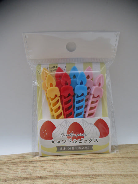2025 new Candle picks8pcs For cake bento lunch box