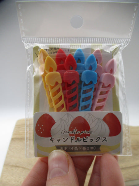 2025 new Candle picks8pcs For cake bento lunch box