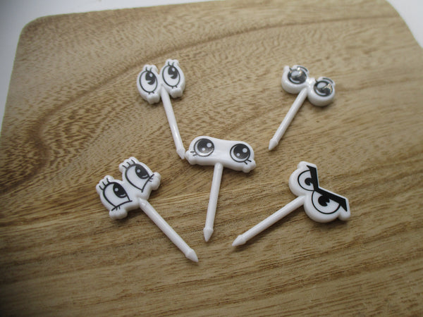 2025 new Eye deco food picks 10pcs for decoben lunch box bento seria