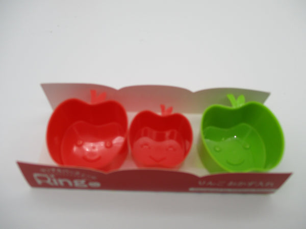 12pcs Apple Ringo seasoning case picks cups furikake chara deco