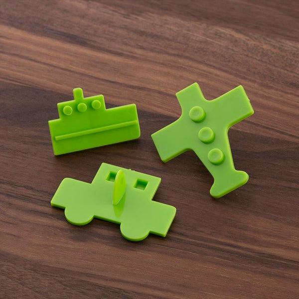 KAI car plane ship Cookie Cutter mold Kai housewares 3pcs DL-8003