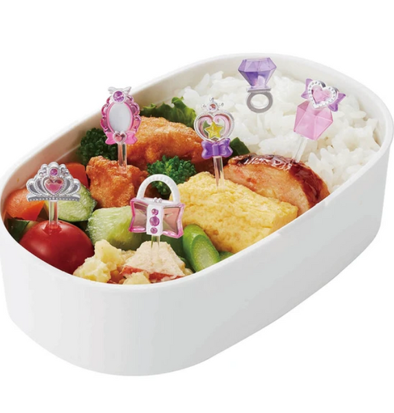 2025 Torune kirakira pouch Tiara ring 3D Food picks pick 6pcs for lunch box