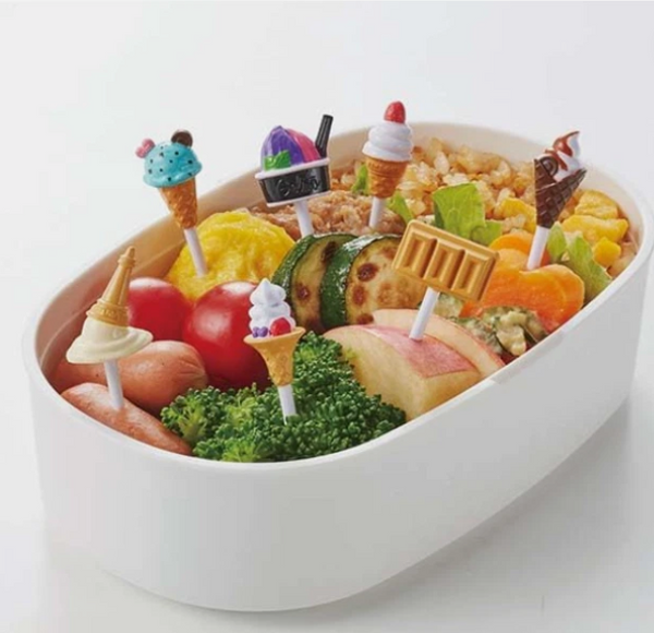 2025 Torune Ice cream 3D Food picks pick 7pcs for lunch box