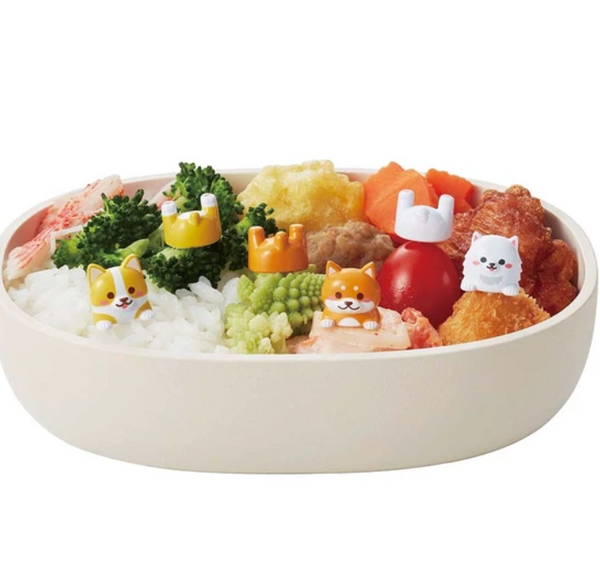 2026 Torune Cute Dog Bento Food Picks 6pcs Shiba Corgi Pomeranian Lunch Japan