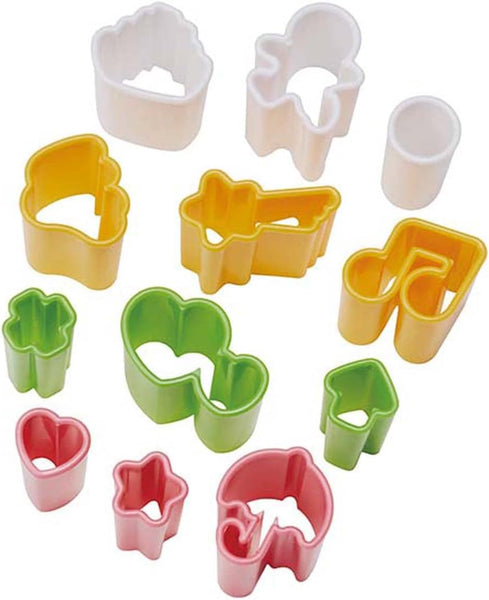 TORUNE mini Ham Cheese Vegetable Mold Cutter for Lunch Box 12pcs Made In JAPAN