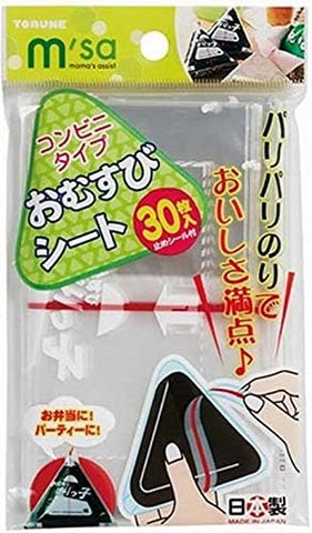 Torune Onigiri sheets film 30pcs for Lunch Box Bento Convenience type