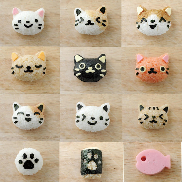 Arnest cat OMYSUBI NYAN rice ball with cutter  A-76708