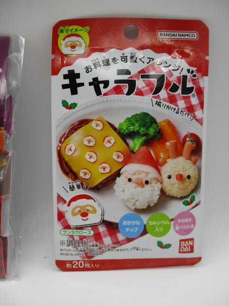 set of 3 TORUNE Christmas Halloween Winter Food Picks 8pcs For Lunch Box Bento topper charafuru