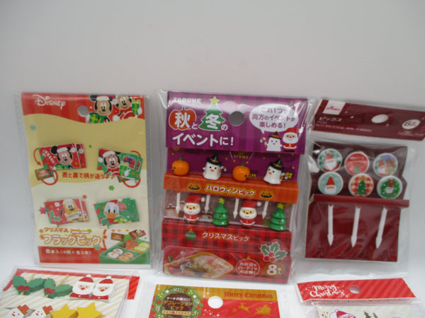 2023 Christmas Food picks set of 10 torune daiso seria for lunch box bento