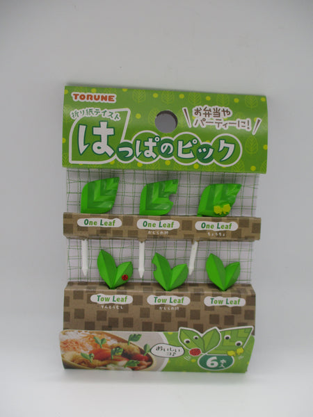 2023 new torune JAPAN Origami Taste Leaf  Pick Food picks pick 6pcs for lunch box