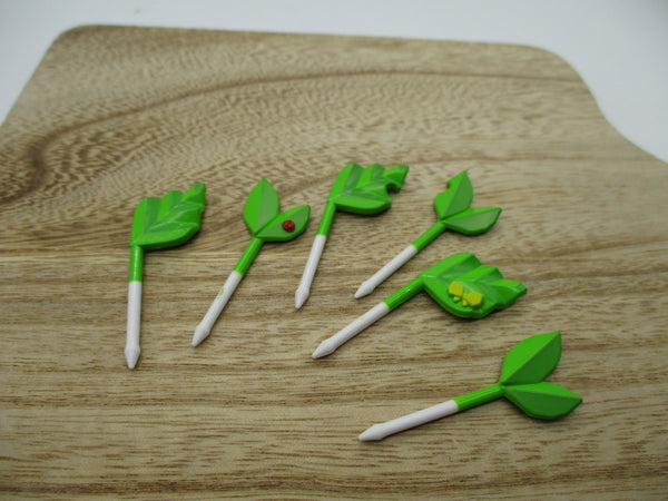 2023 new torune JAPAN Origami Taste Leaf  Pick Food picks pick 6pcs for lunch box