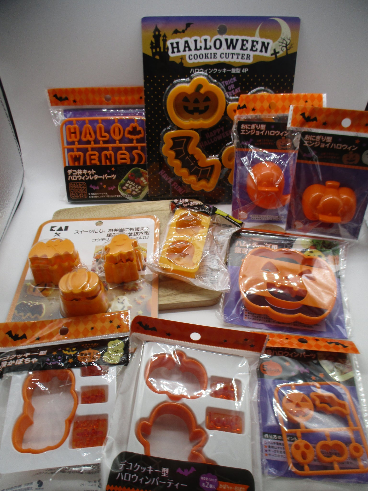 New Halloween 10 packs Bento Lunch box Decoration Food mold set