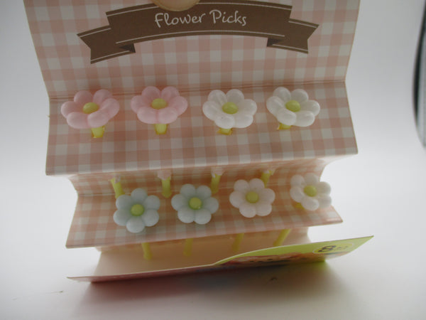 2024 new Flower deco food picks 8pcs for decoben lunch box bento daiso