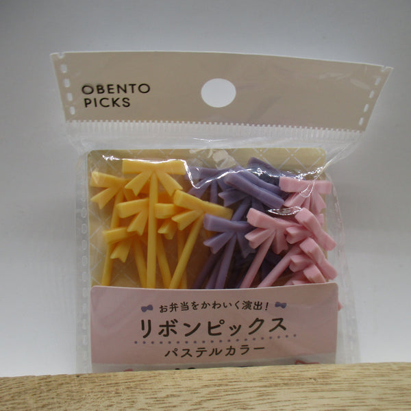 2026 new Ribbon bow food picks pick 18pcs for decoben lunch box bento seria