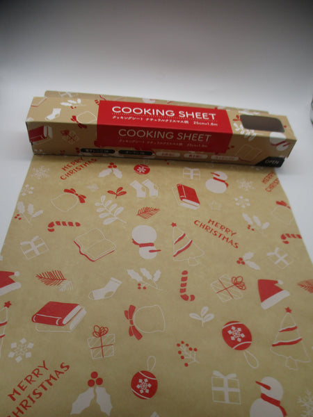 2024 Christmas cooking sheet 25cm 1.8m for lunch box bento brown