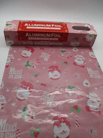 2024 Japanese Christmas aluminum foil 20cm 2m Seria pink