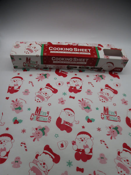 2024 Christmas cooking sheet 25cm 1.8m for lunch box bento white