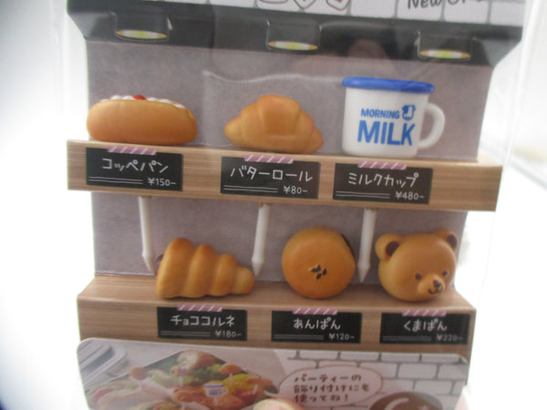 2024 Torune Bakery Bread 3D Food picks pick 6pcs for lunch box