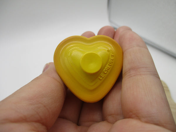 LE CREUSET KIRIN Novelty heart case 1pcs yellow about 3.5cm