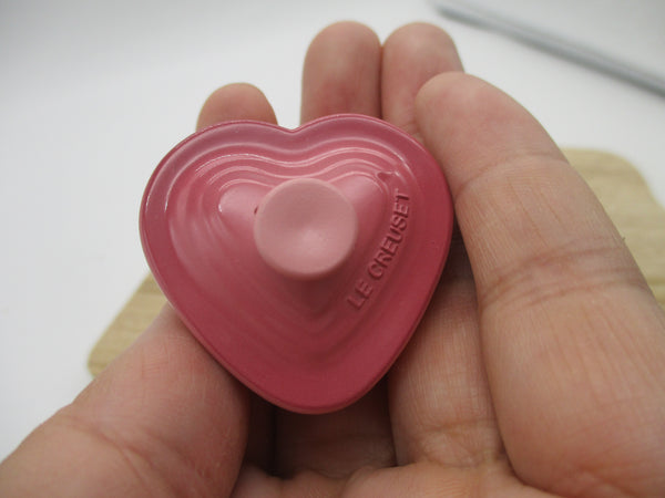 LE CREUSET KIRIN Novelty heart case 1pcs pink about 3.5cm