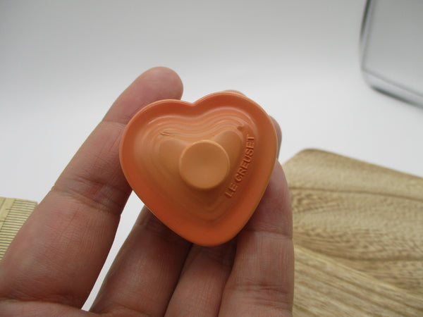 LE CREUSET KIRIN Novelty heart case 1pcs orange about 3.5cm