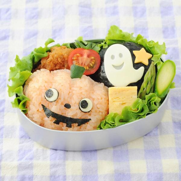 Arnest Halloween onigiri mold with cutter ghost pumpkin A-76687