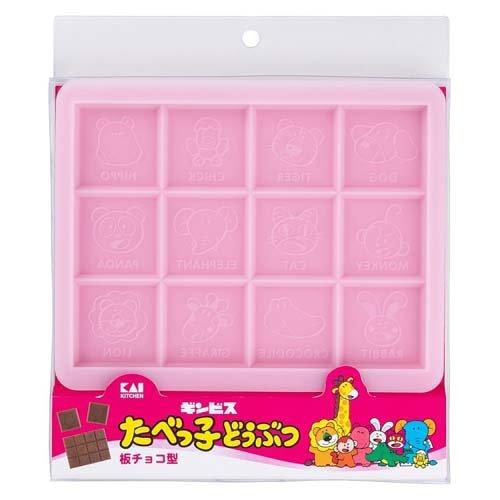 KAI chocolate silicone mold Itachoco Tabekko animal DL8103