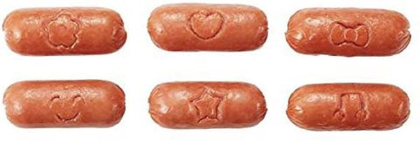 Torune Stamp de animal for sausage 6pcs heart ribbon Lunch Box Bento Decoration