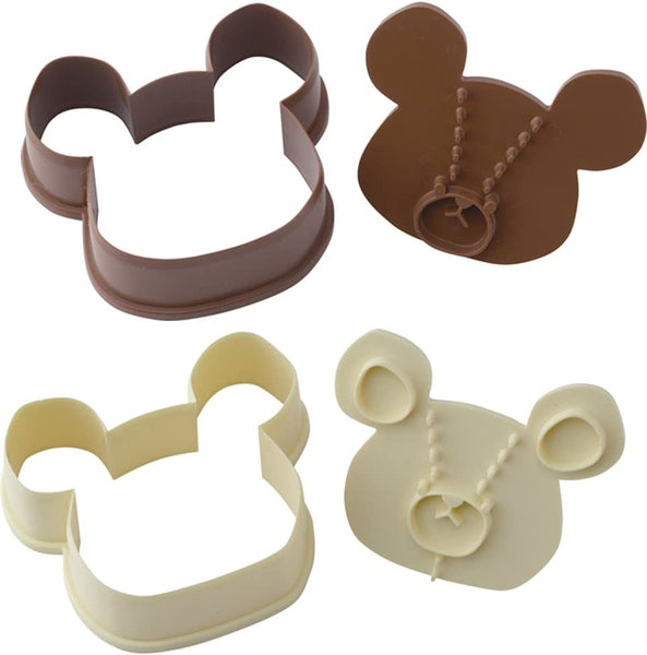 Bear school Cookie Bread Ham Cutter mold 2pcs