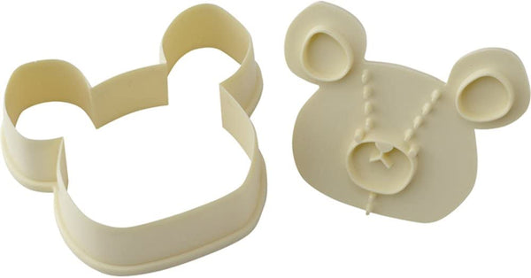 Bear school Cookie Bread Ham Cutter mold 2pcs