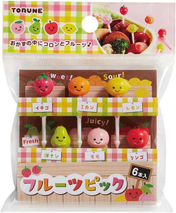 2023 New Fruits TORUNE Lunch Box Bento Decoration Food Pick 6pcs