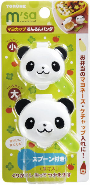 Torune JAPAN Run run Panda Mayonnaise mayo Cups sauce case 2pcs for lunch box bento