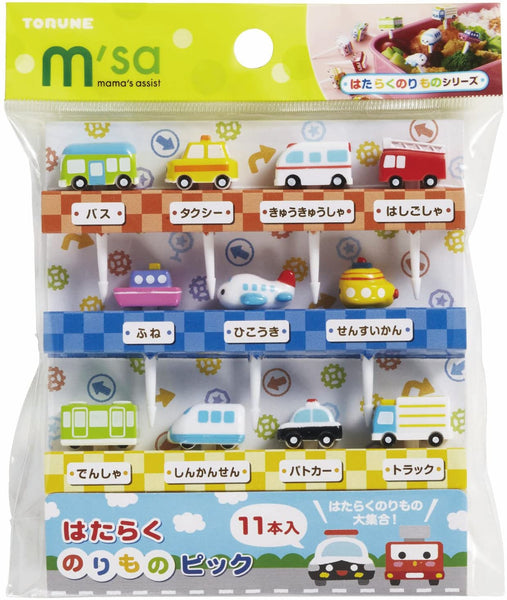 Torune  Japan Working car1 Food pick Picks 11pcs