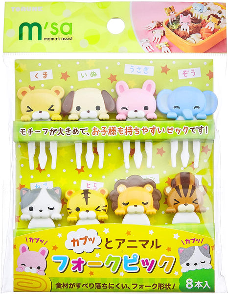 Torune JAPAN Kappu Animal  Food picks pick 8pcs for lunch box bento