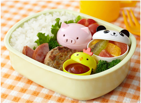 Torune JAPAN Donburi Animal Cups sauce case 3pcs for lunch box bento