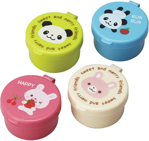 Torune JAPAN Mini Cups sauce case Panda Rabbit 4pcs