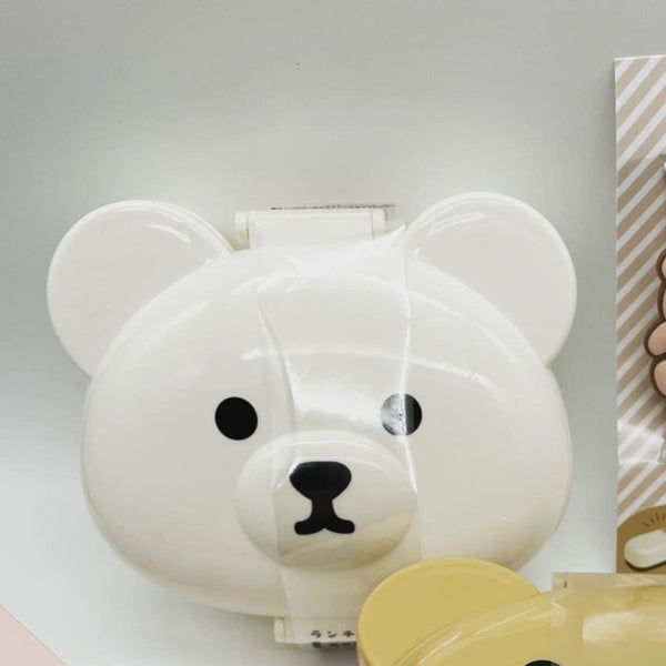 lunch Box Bento seria Bear  Die cut 350ml Bear Whte