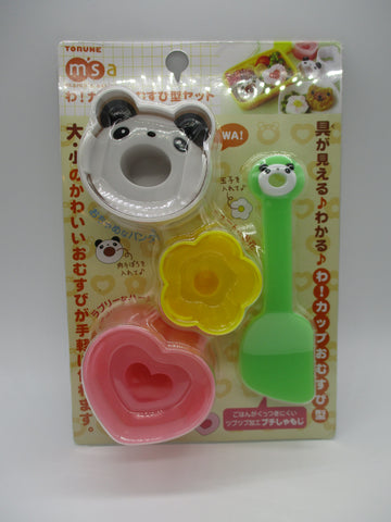 Torune ONIGIRI SUSHI Mold OSHIZUSHI Heart Panda Flower For Lunch Box Bento