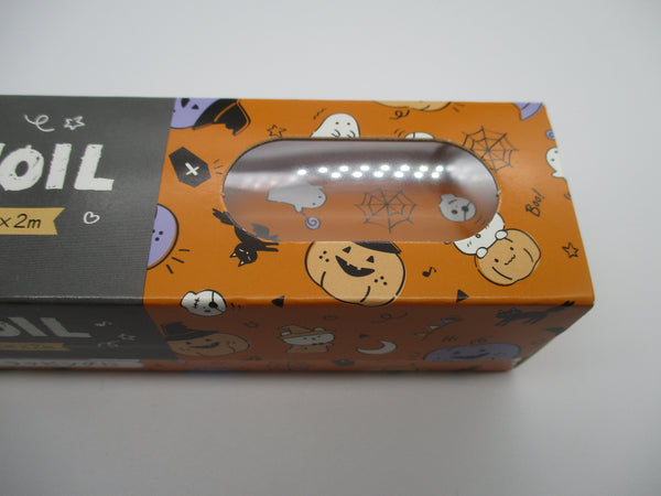 Japanese Halloween Orange aluminum foil 20cm 2m