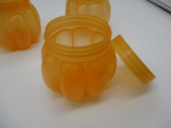 Halloween Type Pumpkin Dessert cup with lid 3pcs