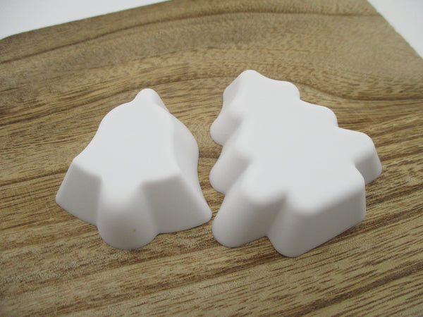 Christmas Silicone Food cup white   Tree Bell 2pcs