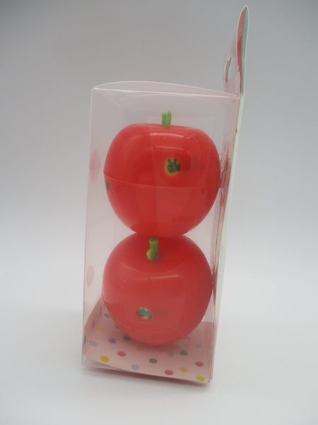 Whole sale 10pack Apple Ringo seasoning case 2pcs furikake chara deco for lunch box bento Shinzi Katoh