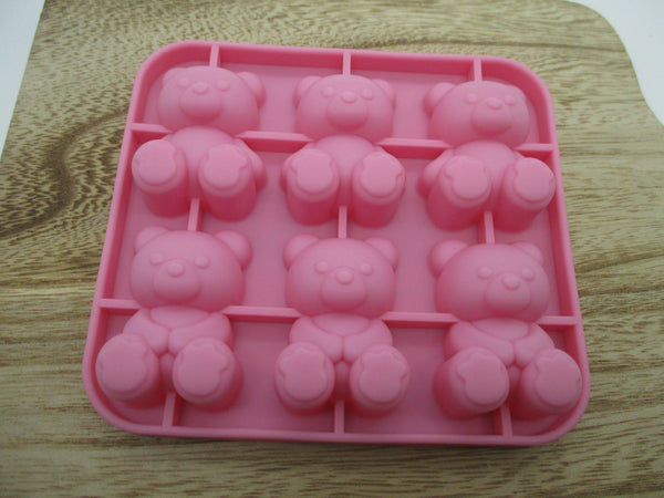 Japanese Silicone Bear Mold Maruki For cake chocolate pink