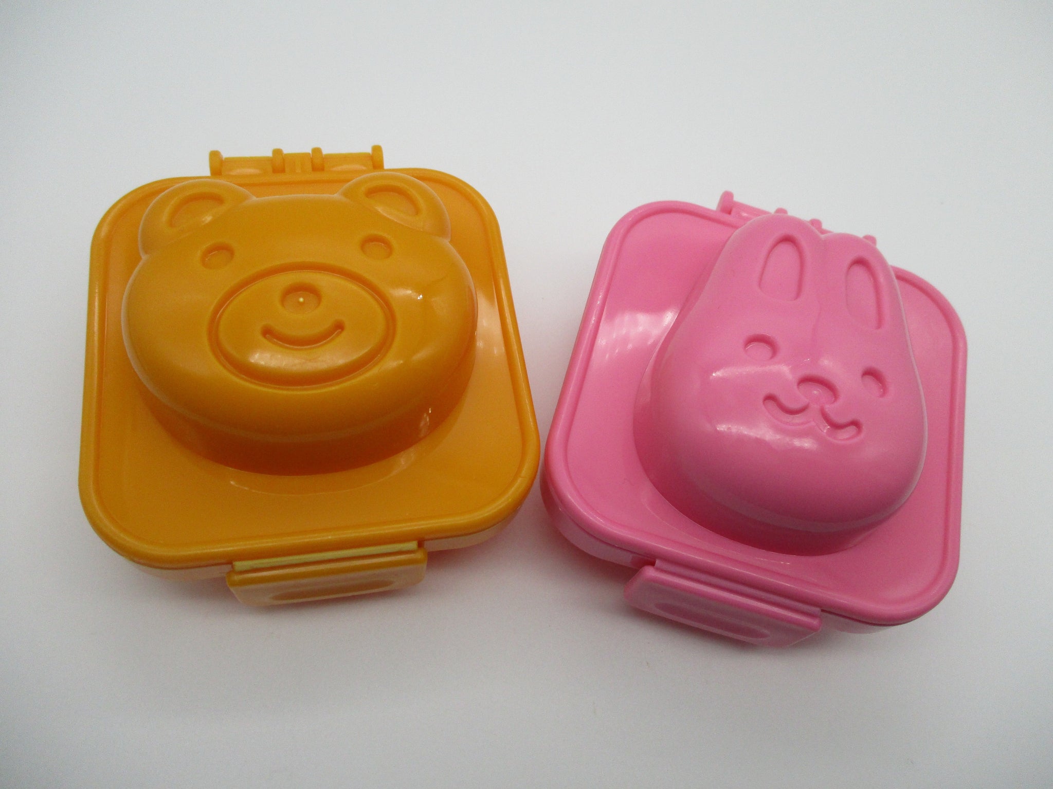 Boiled egg mold 2pcs Rabbit Bear Made in JAPAN For Deco bento Lunch box