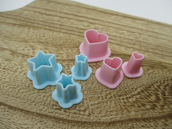 2023 new vegetable Food cutter Heart Star 6pcs 15mm 10mm 6mm