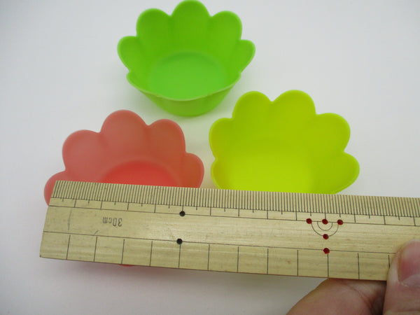 TOYO Toyal Silicone Cup 3pcs Flower For lunch Box bento