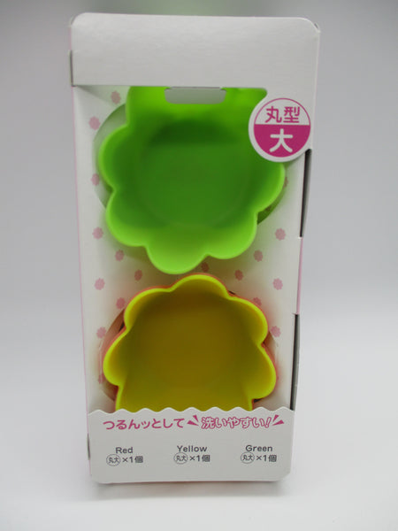 TOYO Toyal Silicone Cup 3pcs Flower For lunch Box bento