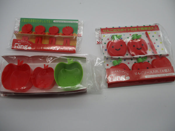 set of 8 Torune rabbit picks cookie bread cutter apple cup cutter